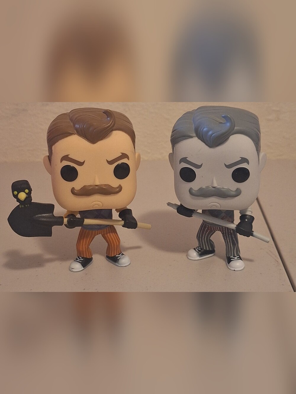 Pop! Figures Dual Mister Rogers Style Action Figures - Brown and Gray